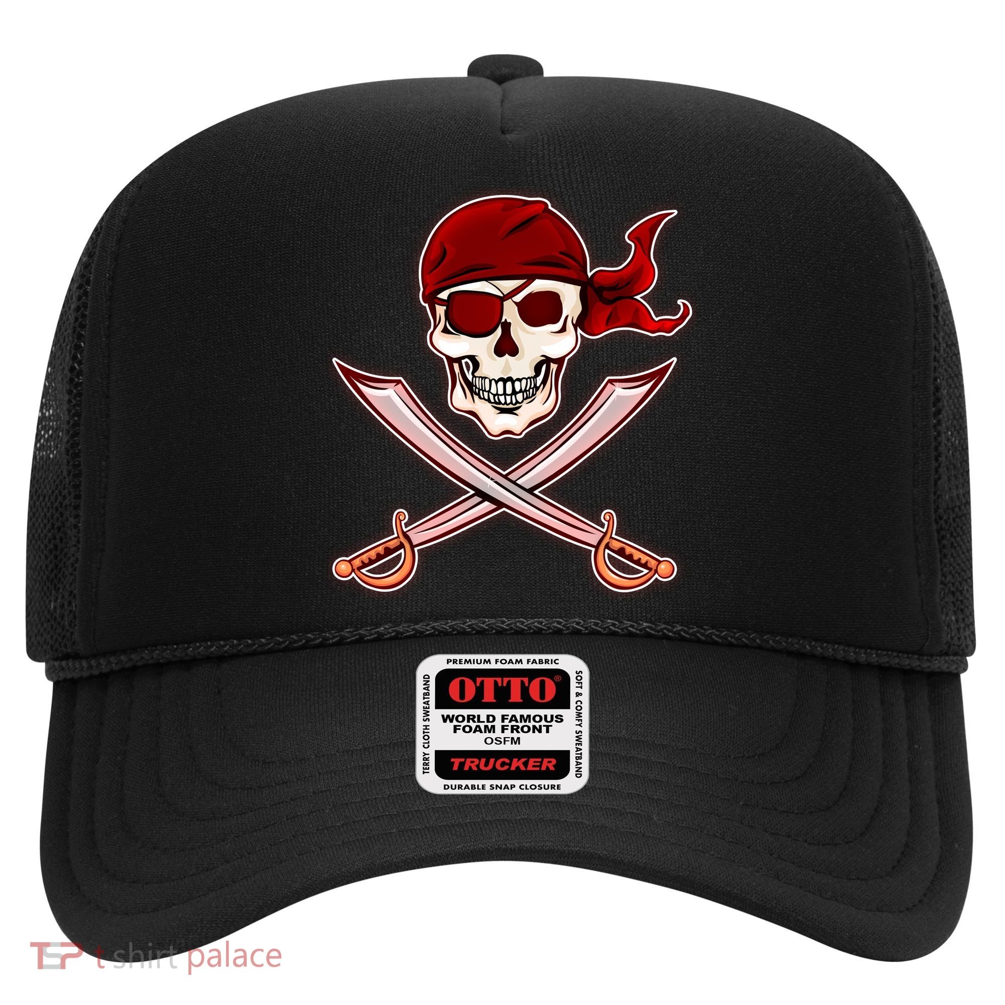Jolly Roger Pirate Skull Flag Logo Hat