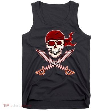 Jolly Roger Pirate Skull Flag Logo Tank Top
