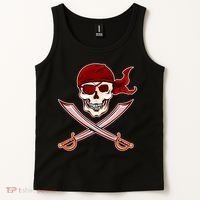Jolly Roger Pirate Skull Flag Logo Tank Top thumb 2