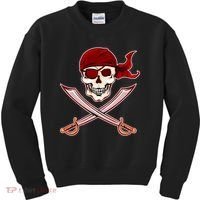 Jolly Roger Pirate Skull Flag Logo Kids Sweatshirt thumb 0
