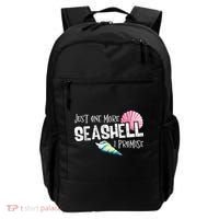 Just One More Seashell I Promise Beach Conch Collector Backpack thumb 0