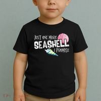Just One More Seashell I Promise Beach Conch Collector Toddler T-Shirt thumb 2