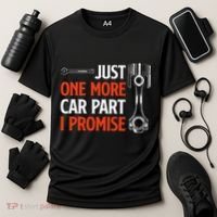 Just One More Car Part I Promise Car Enthusiast Gift Cooling Performance Crew T-Shirt thumb 3