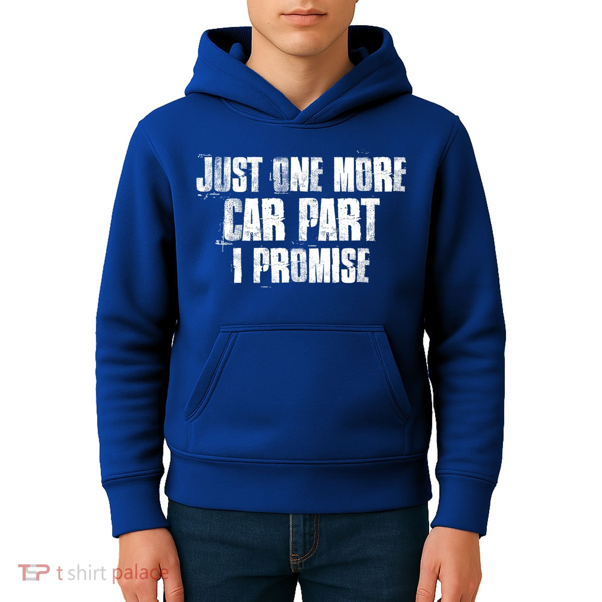 Just One More Car Part I Promise Funny Garage Mechanics Funny Gift Kids Hoodie