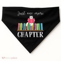 Just One More Chapter Cat Reading Book Bookworm Cat Hc USA-Made Doggie Bandana thumb 0