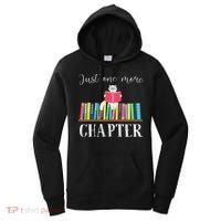 Just One More Chapter Cat Reading Book Bookworm Cat Hc Women's Hoodie thumb 0