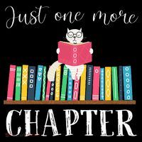 Just One More Chapter Cat Reading Book Bookworm Cat Hc Women's Hoodie thumb 2