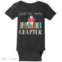 Just One More Chapter Cat Reading Book Bookworm Cat Hc Baby Bodysuit thumb 0