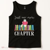 Just One More Chapter Cat Reading Book Bookworm Cat Hc Tank Top thumb 2