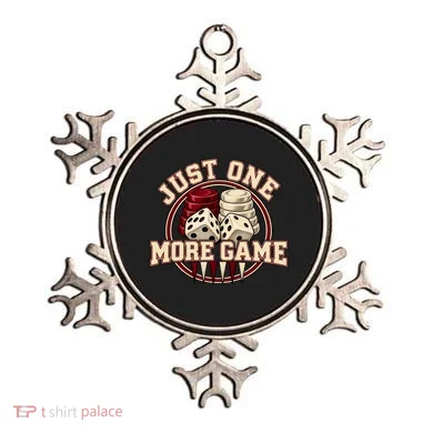 Just One More Game Backgammon Ornament