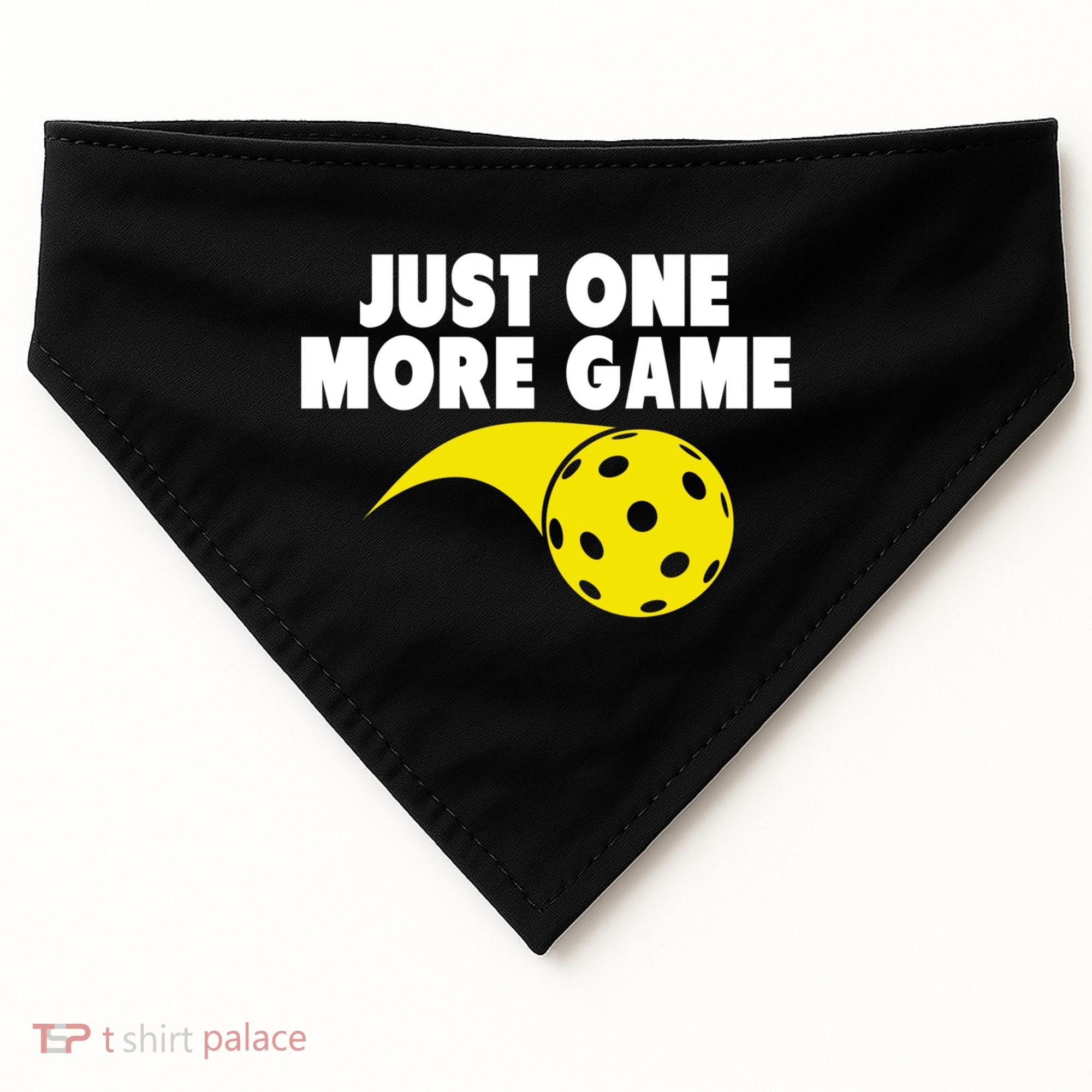 Just One More Game Pickleball Gift Great Gift USA-Made Doggie Bandana