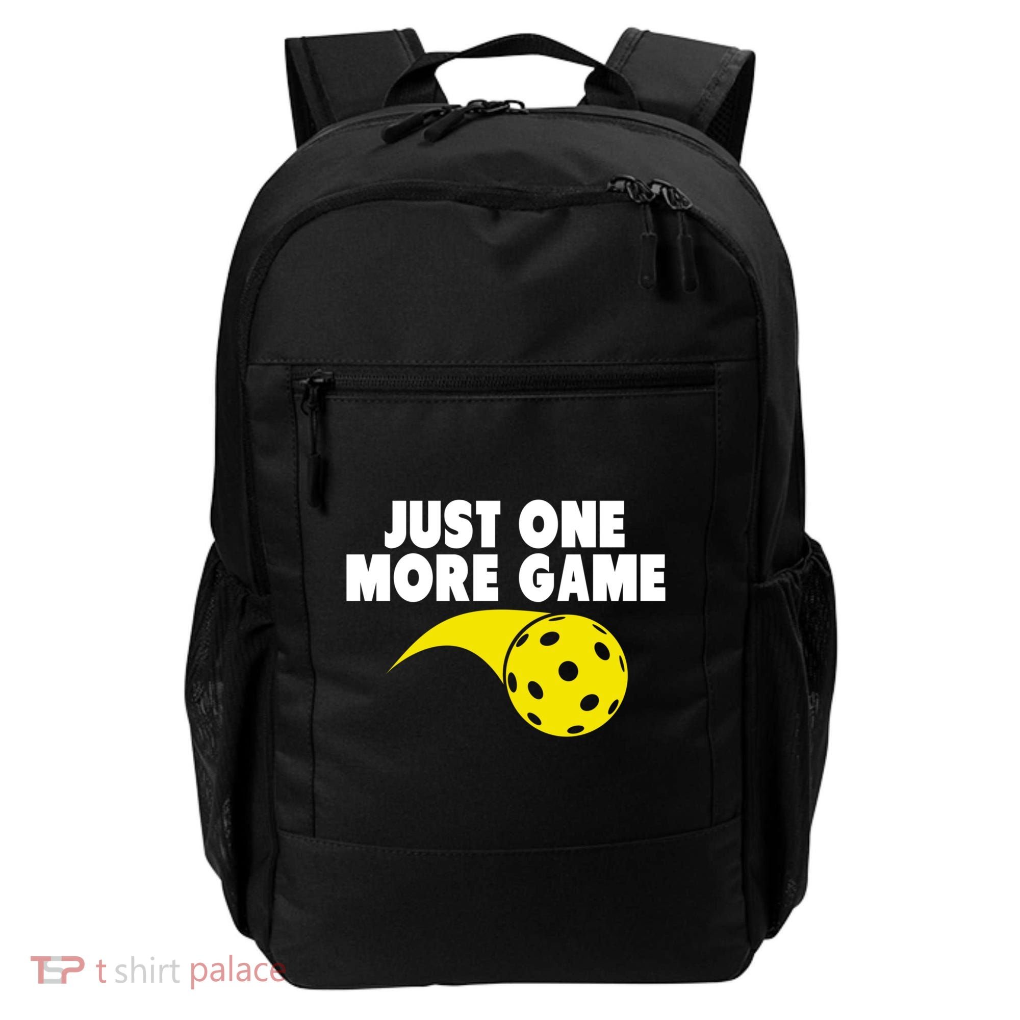 Just One More Game Pickleball Gift Great Gift Backpack