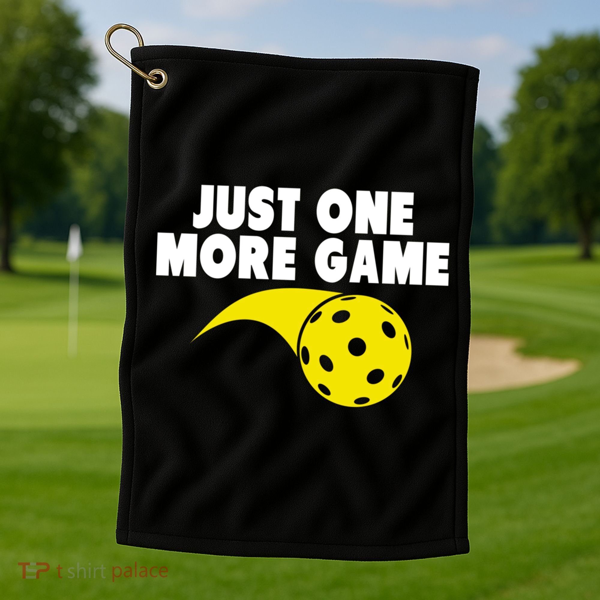 Just One More Game Pickleball Gift Great Gift Golf Towel