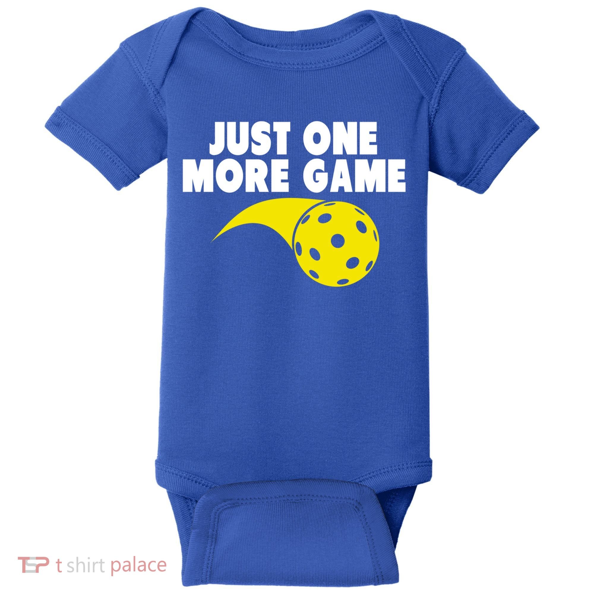 Just One More Game Pickleball Gift Great Gift Baby Bodysuit