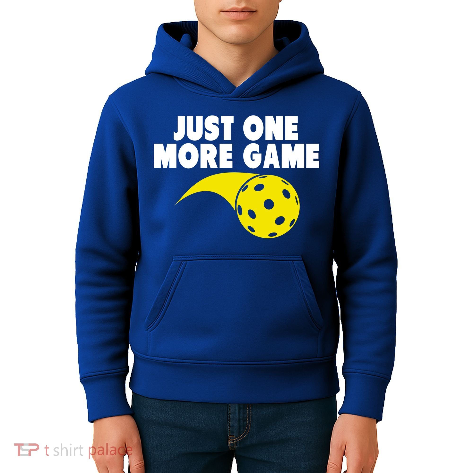 Just One More Game Pickleball Gift Great Gift Kids Hoodie