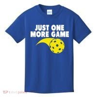 Just One More Game Pickleball Gift Great Gift Kids T-Shirt thumb 0