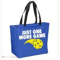 Just One More Game Pickleball Gift Great Gift Tote Bag thumb 2