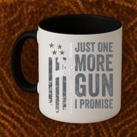 Just One More Gun I Promise Funny Guns Joke ON BACK Coffee Mug thumb 2