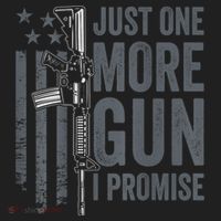 Just One More Gun I Promise Funny Guns Joke ON BACK Beanie thumb 2