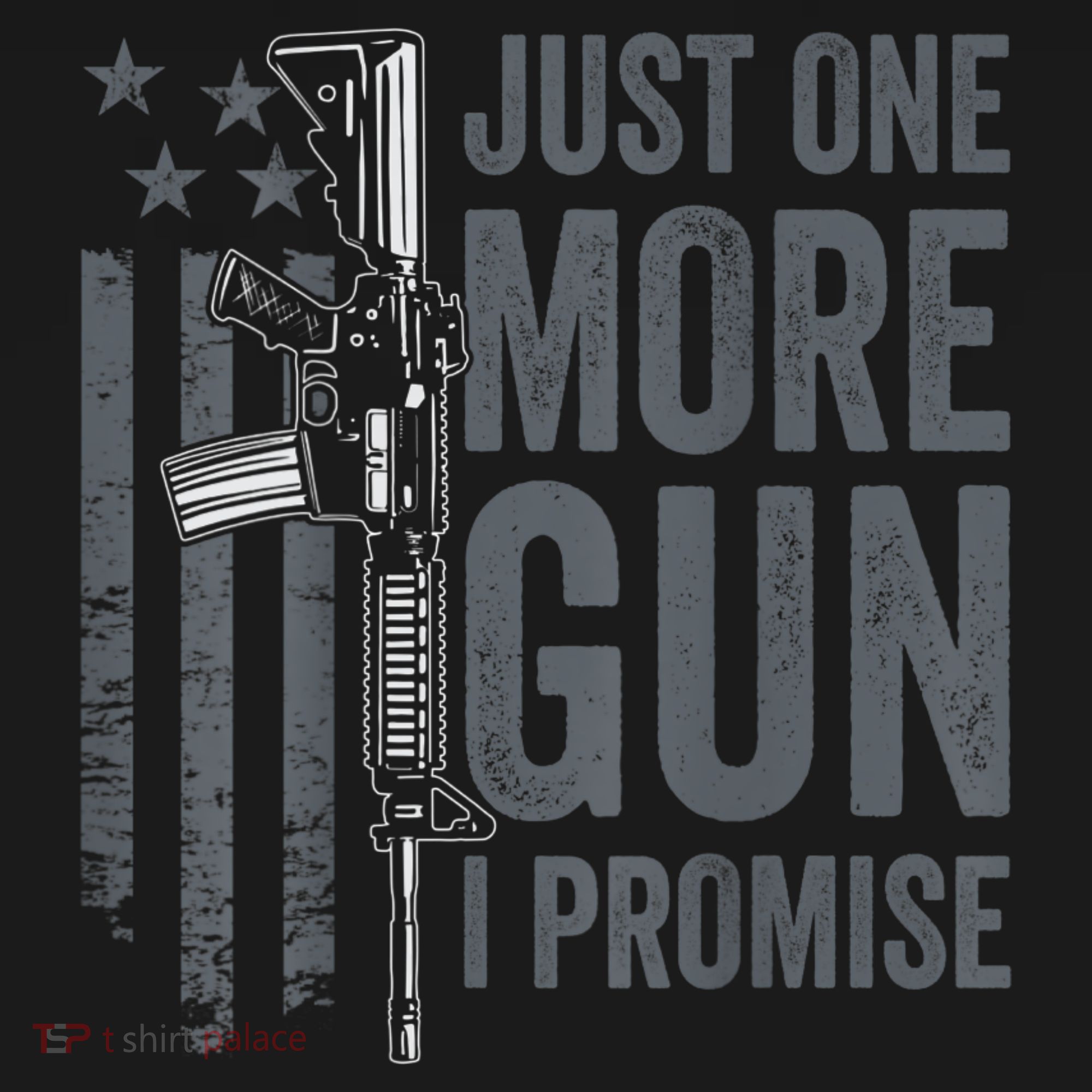 Just One More Gun I Promise Funny Guns Joke ON BACK Women's Hoodie