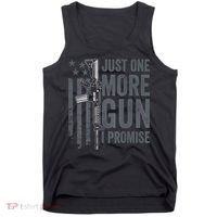 Just One More Gun I Promise Funny Guns Joke ON BACK Tank Top thumb 0