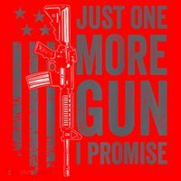 Just One More Gun I Promise Funny Guns Joke ON BACK Santa Hat thumb 1