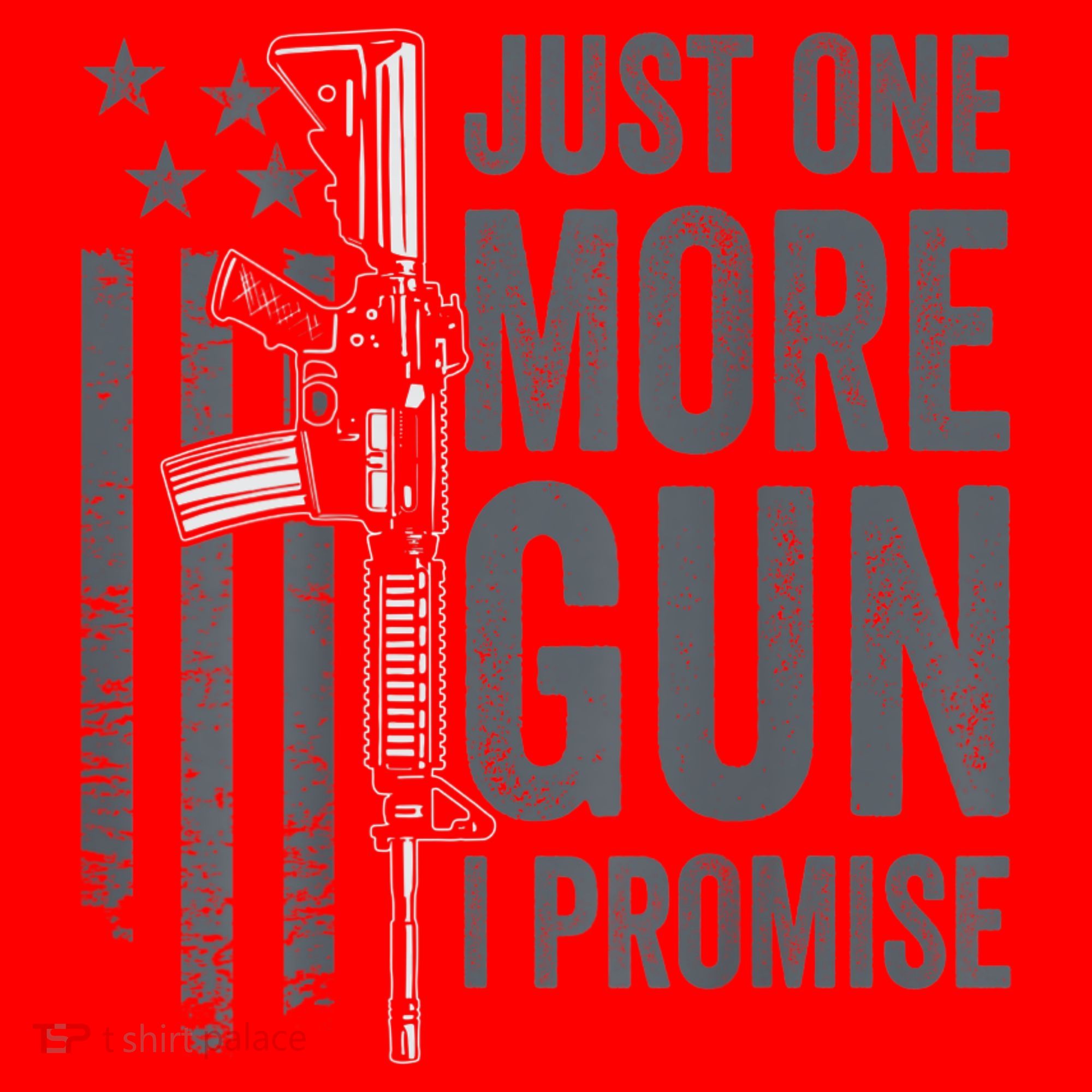Just One More Gun I Promise Funny Guns Joke ON BACK Santa Hat