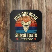 Just One More Shark Tooth I Promise Retro Fossil Coaster thumb 0