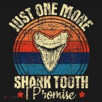 Just One More Shark Tooth I Promise Retro Fossil Women's Hoodie thumb 2