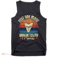 Just One More Shark Tooth I Promise Retro Fossil Tank Top thumb 0