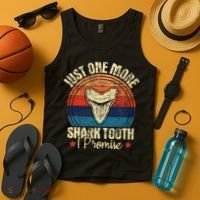 Just One More Shark Tooth I Promise Retro Fossil Tank Top thumb 4