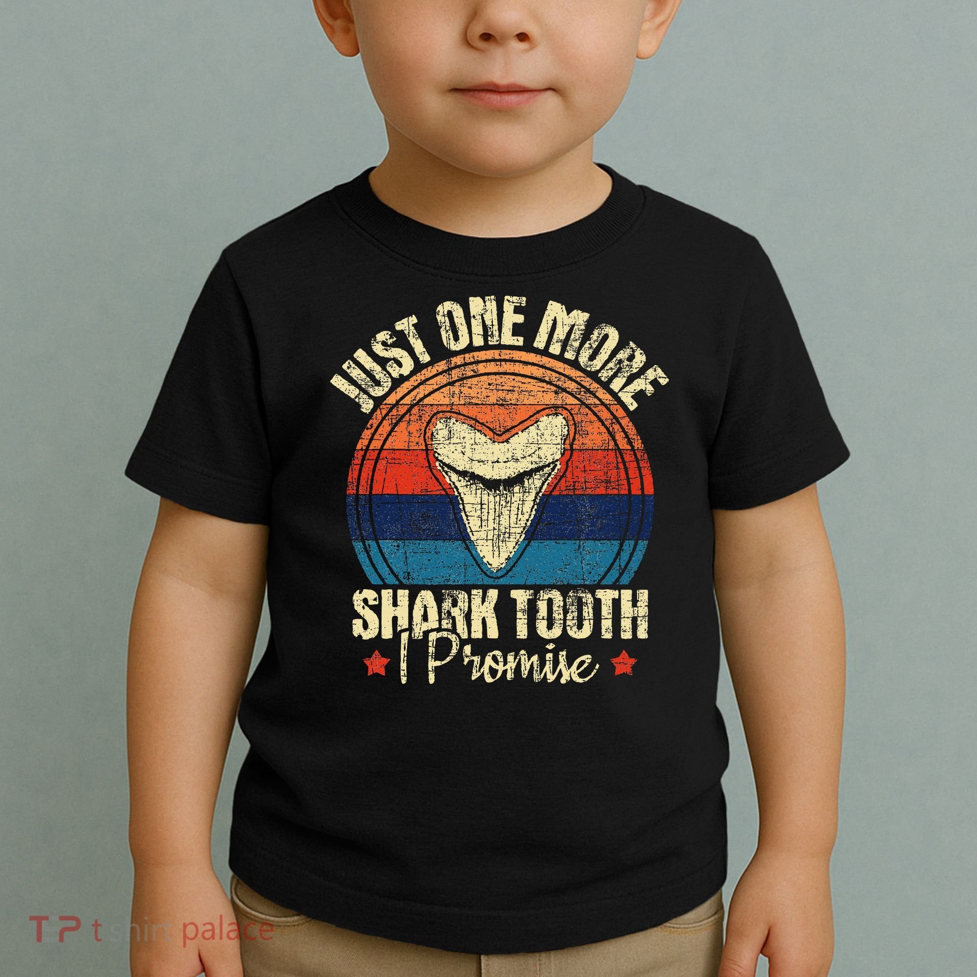 Just One More Shark Tooth I Promise Retro Fossil Toddler T-Shirt
