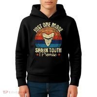 Just One More Shark Tooth I Promise Retro Fossil Kids Hoodie thumb 4