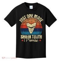 Just One More Shark Tooth I Promise Retro Fossil Kids T-Shirt thumb 0
