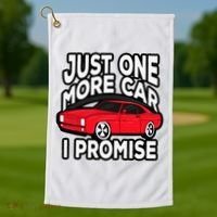 Just one more Car I promise Turbo Wheel Auto Engine Garage  Golf Towel thumb 1
