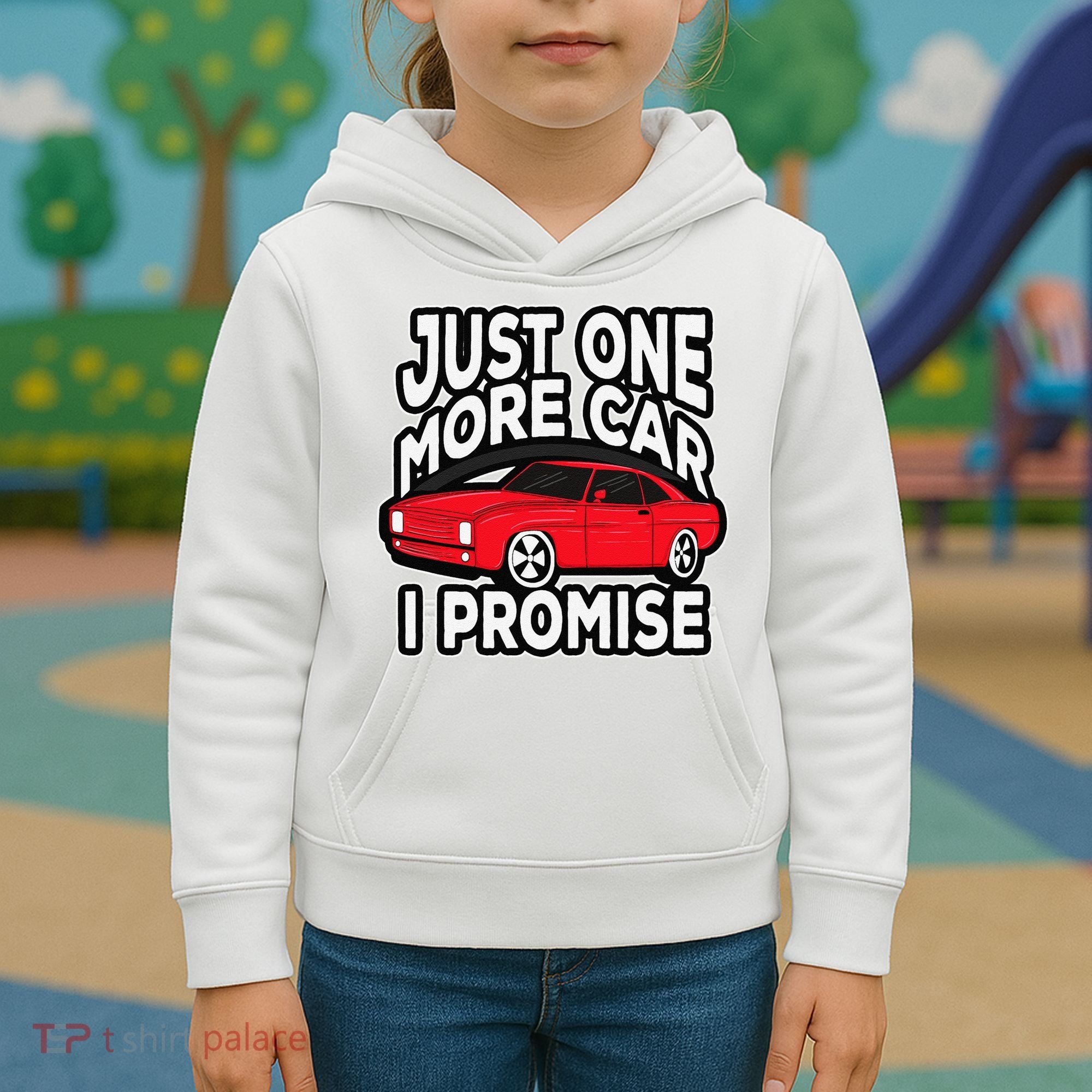 Just one more Car I promise Turbo Wheel Auto Engine Garage  Kids Hoodie