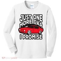 Just one more Car I promise Turbo Wheel Auto Engine Garage  Kids Long Sleeve Shirt thumb 0