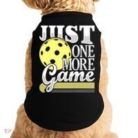Just One More Game Pickleball Player Paddleball Doggie Tank thumb 0