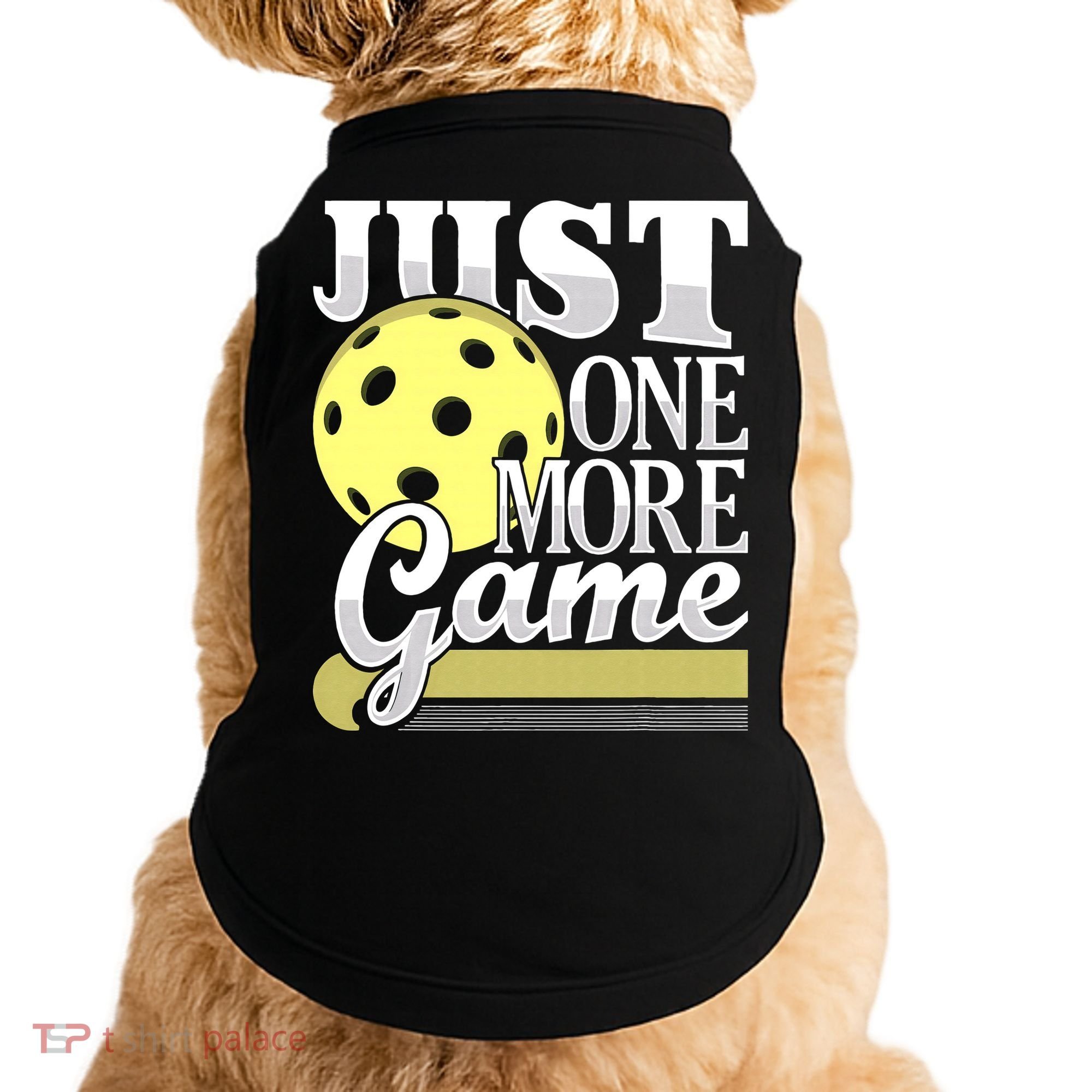 Just One More Game Pickleball Player Paddleball Doggie Tank