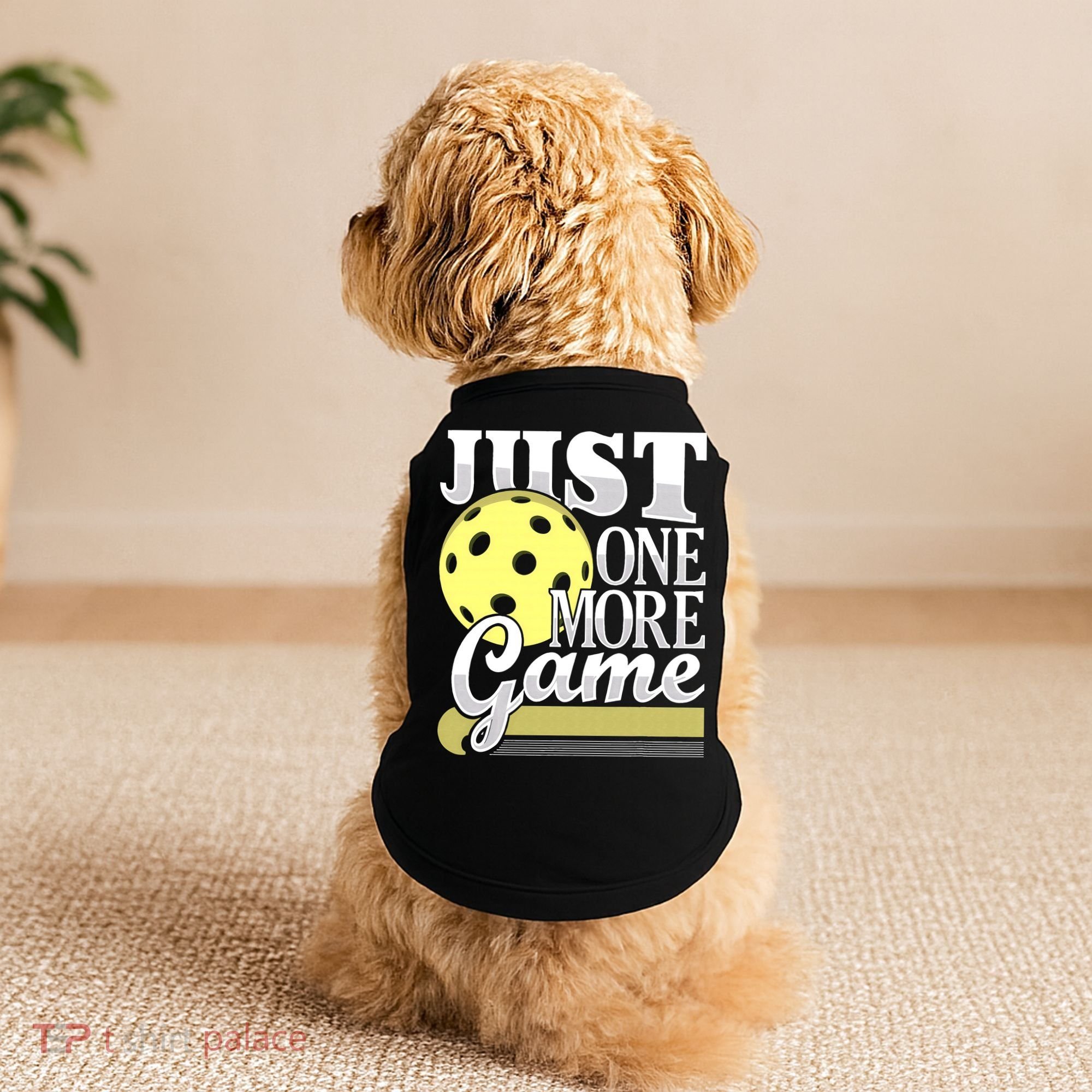 Just One More Game Pickleball Player Paddleball Doggie Tank