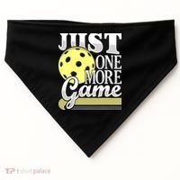 Just One More Game Pickleball Player Paddleball USA-Made Doggie Bandana thumb 0