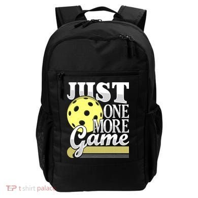 Just One More Game Pickleball Player Paddleball Backpack
