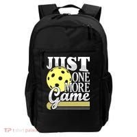 Just One More Game Pickleball Player Paddleball Backpack thumb 0