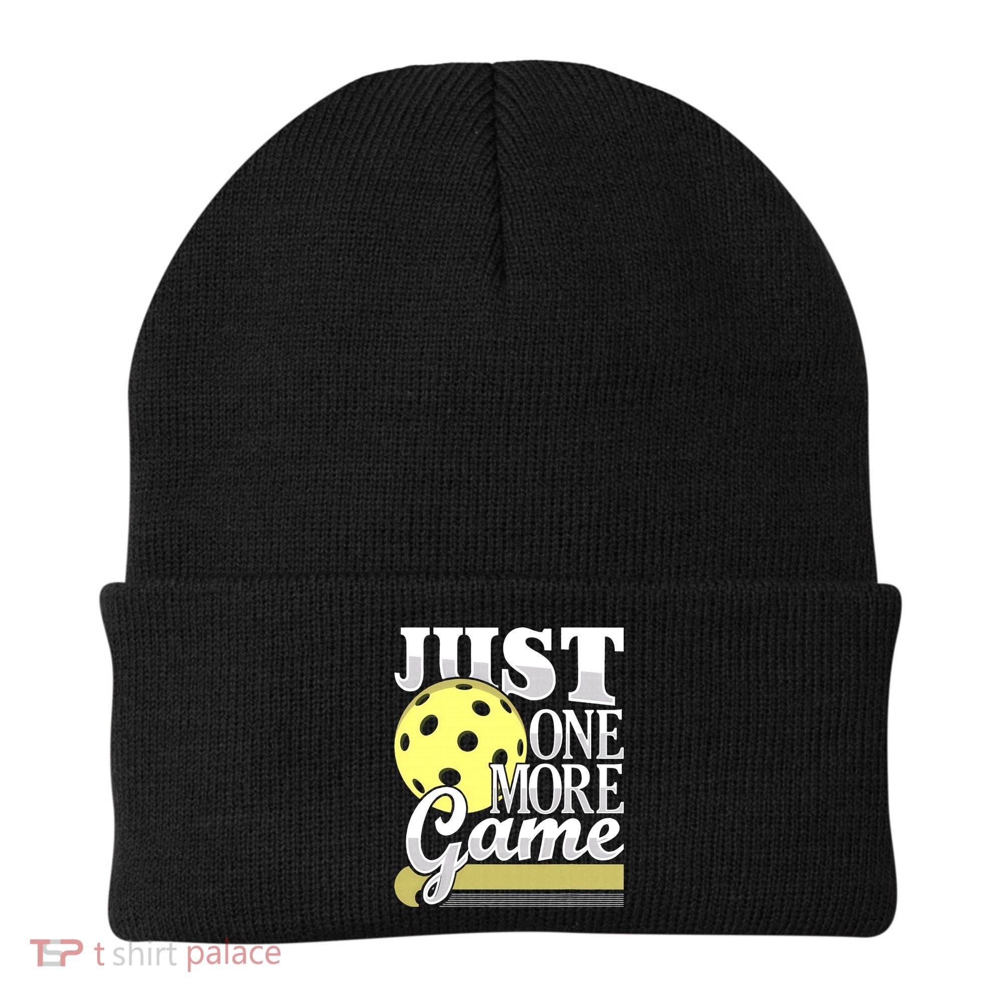 Just One More Game Pickleball Player Paddleball Beanie