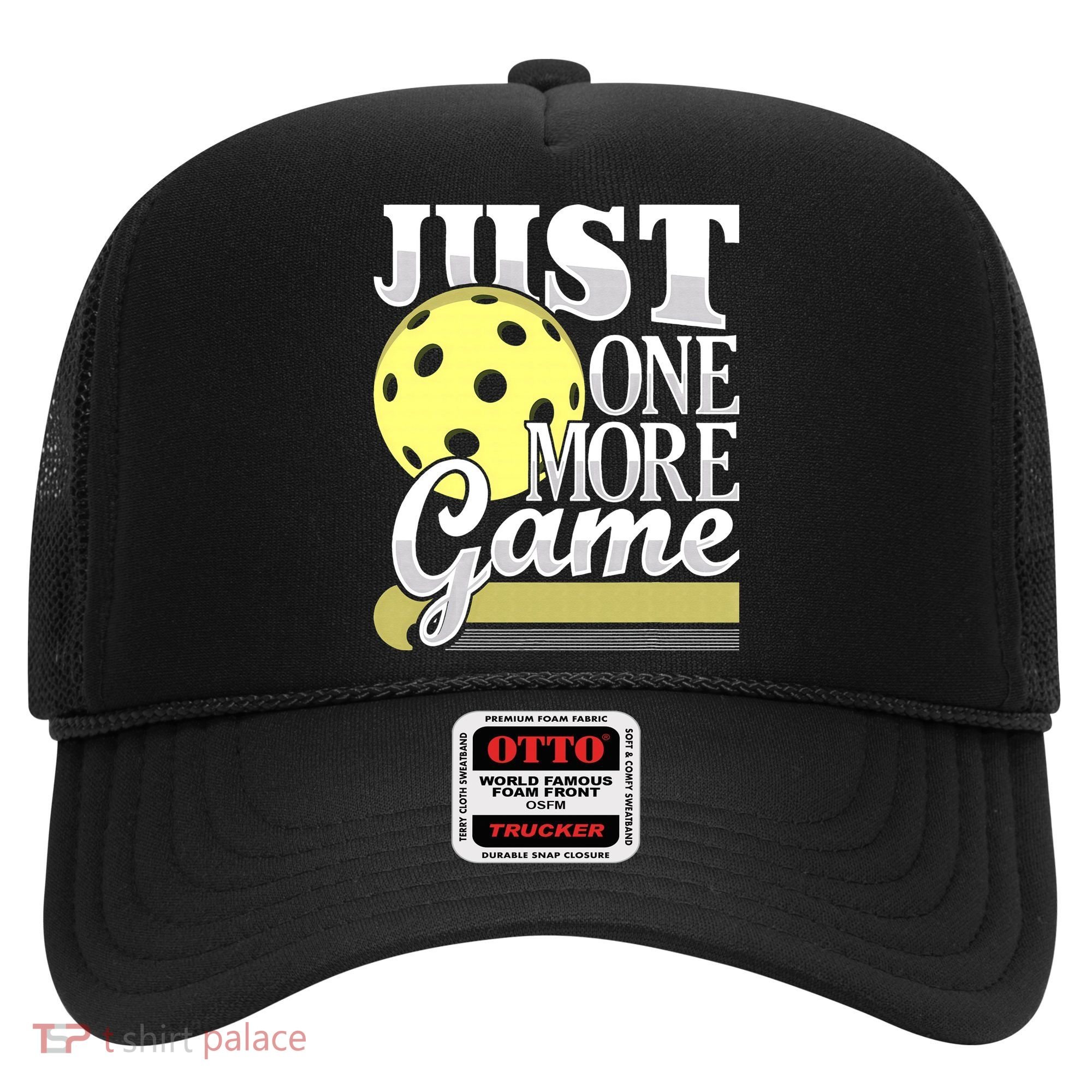 Just One More Game Pickleball Player Paddleball Hat