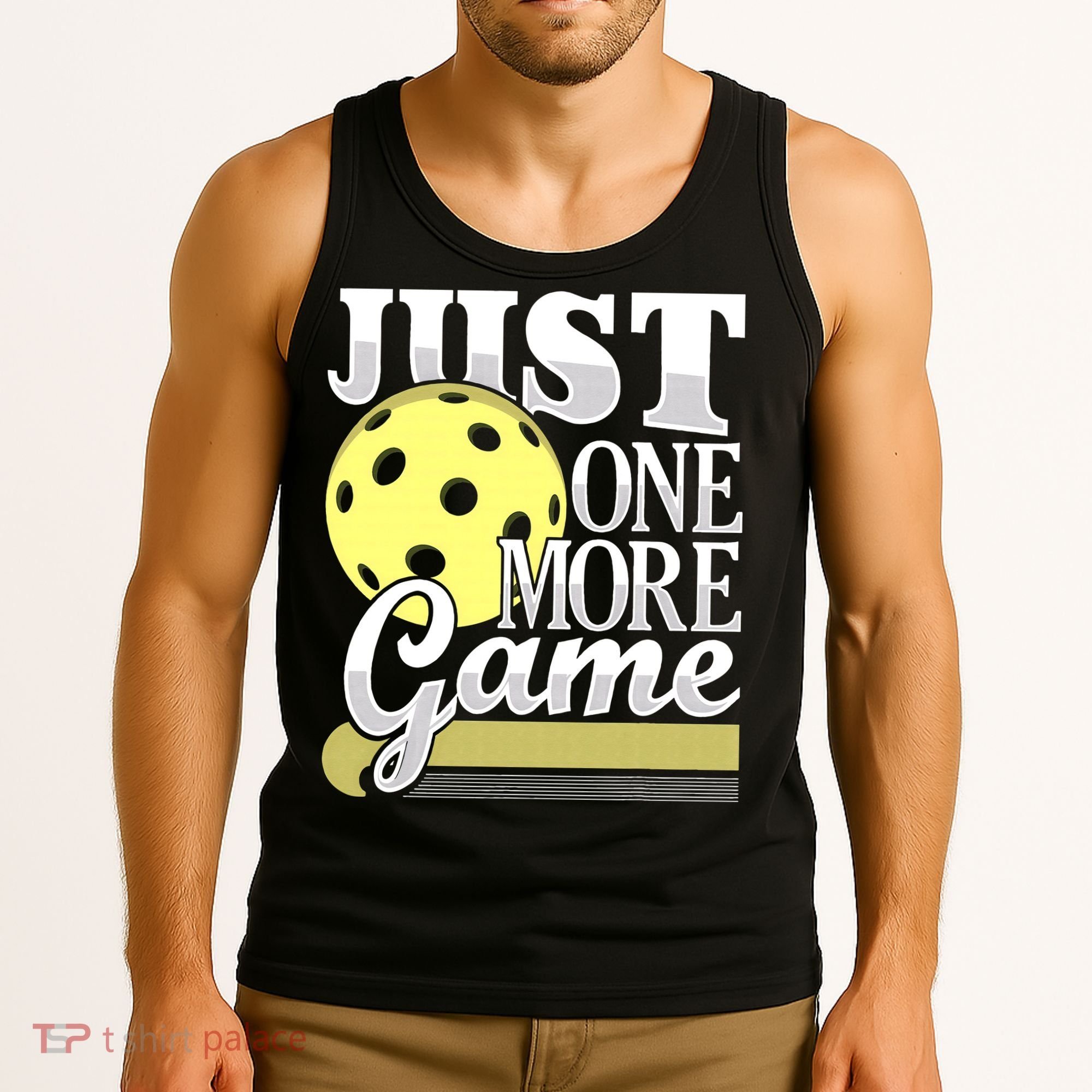 Just One More Game Pickleball Player Paddleball Tank Top