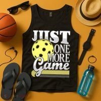 Just One More Game Pickleball Player Paddleball Tank Top thumb 4