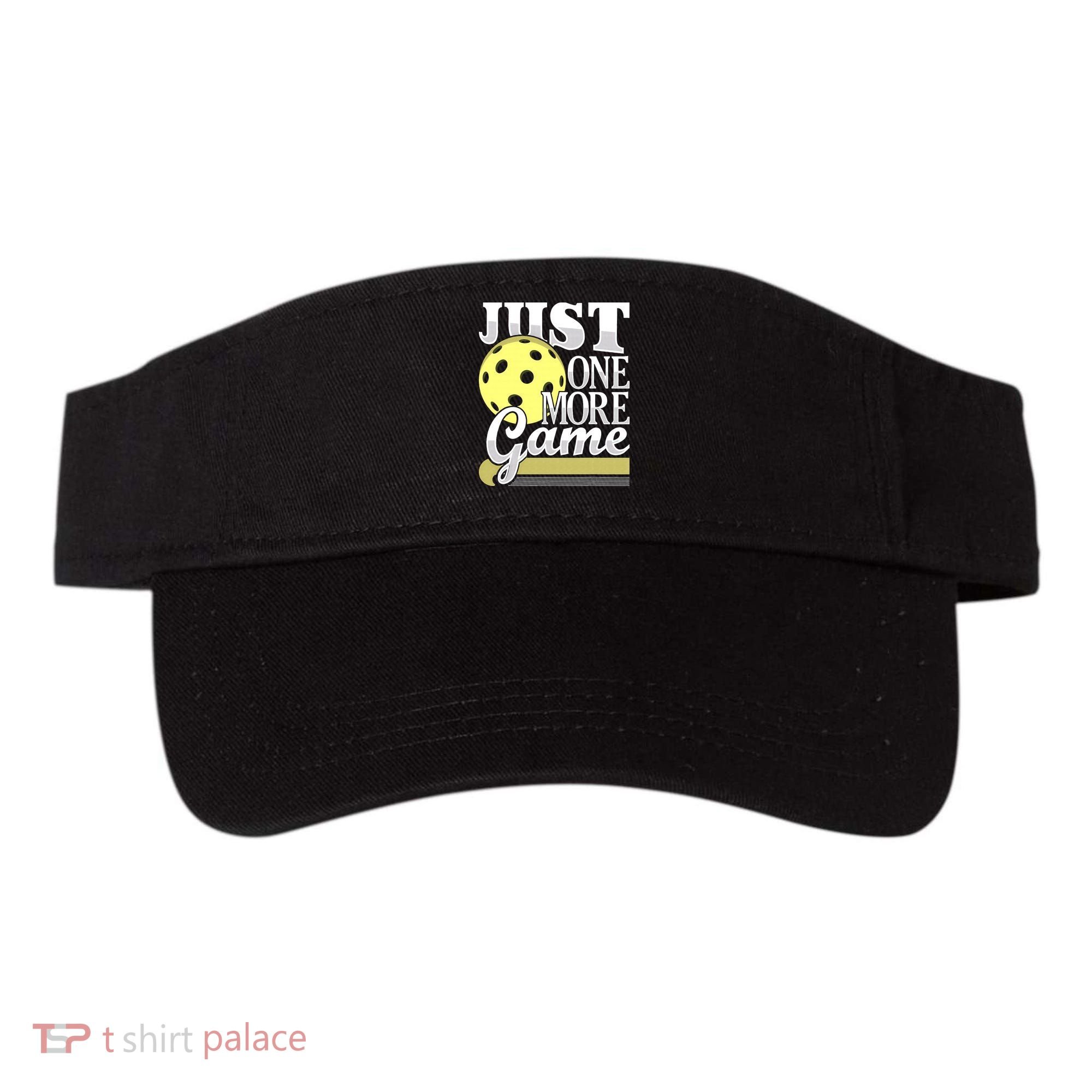 Just One More Game Pickleball Player Paddleball Visor