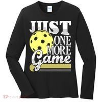 Just One More Game Pickleball Player Paddleball Women's Long Sleeve Shirt thumb 0