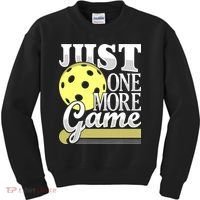 Just One More Game Pickleball Player Paddleball Kids Sweatshirt thumb 0